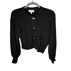 & Other Stories Yak Hair Blend Cardigan Sweater Size XS Black